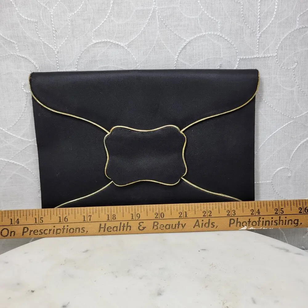 Vintage Yves Saint Laurent Silk Envelope Clutch 9